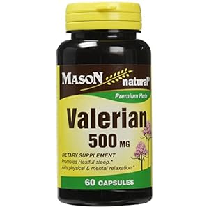 MASON NATURAL Valerian Root 500 mg – Natural Sleep Aid, Promotes Healthy and Restful Sleep, Herbal Supplement, 60…