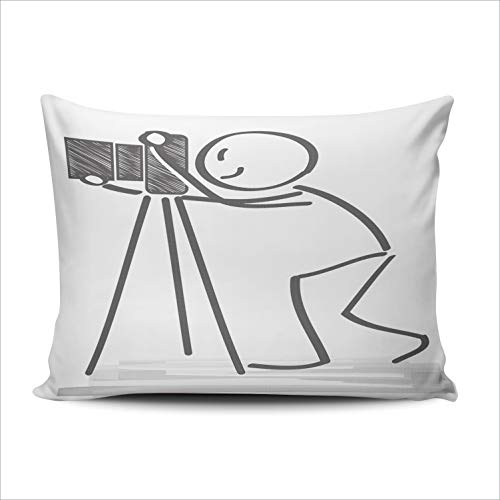 UNFRIY Home Decoration Throw Pillow Covers Photographer Using Camera Boudoir Sofa Cushion Cover