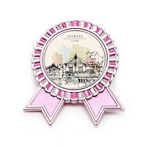 Broche rose Métal M Chengdu China bijou de veste original pour femme