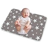 Wickelunterlage, Wickelunterlage für unterwegs, tragbare Wickelunterlagen 19 x 27 Zoll für - wasserdichte und atmungsaktive und waschbare Wickelunterlage für Babys