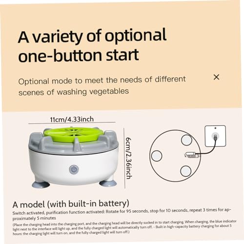 Laveuse de fruits rechargeable contre les impuretés - 8