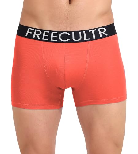 Image of Freecultr Organic Cotton Elastane Stretch Underwear for Men Breathable Comfortable Trunks Innerwear Sweat Absorbing Undergarments with Ultrasoft Waistband