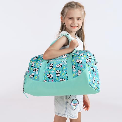 Choco Mocha Kids Duffle Bag Girls - Tie Dye Weekender Overnight Bags for Girl Ages 9-12, Teal3