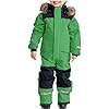 Unisex Kinder Skioverall Mit Kapuze Schneeanzug Wasserdicht Atmungsaktiv Skianzüge Verdickt Warm Outdoor Regenoverall Einteiligerschneeoverall Skianzug Kinder Skijacke Mädchen Schneeanzug 110