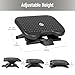 Mind Reader Foot Rest, Under Desk at Work, Ergonomic, Height Adjustable, Office, Plastic, 18