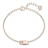 Swarovski Sparkling Dance North Bangle Bracelet with Clear Swarovski Crystals and Matching Pavé on a Rose-Gold Tone Plated Setting