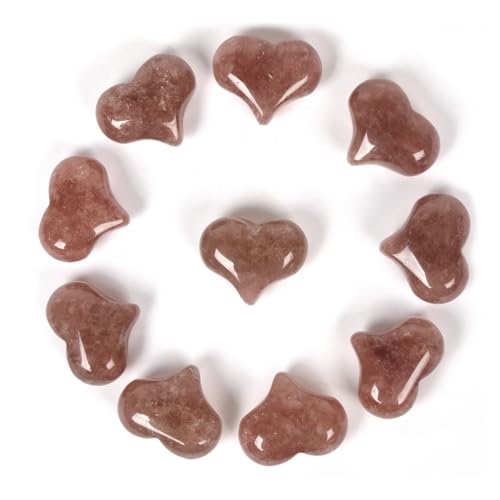 Justinstones Natural Strawberry Quartz Gemstone Healing...