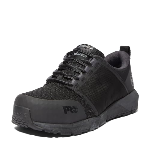 Timberland PRO Timberland PRO Women's Radius Composite Safety Toe Static Dissipative Industrial Athletic Work Shoe, Black/Grey-2024 NEW, 8.5M