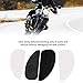 2PCS Gas Stickers, Anti-Slip Pad, Fuel for Retro Motorcycle, ABS Plastic((Black))