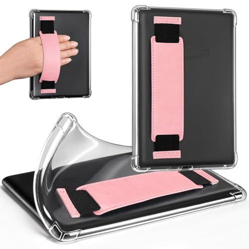 Image of iDLEHANDS 7 inch Clear Case,not for iPad(A260722) | Ultra Slim Lightweight Soft Transparent TPU Cover, Built-in Hand Strap
