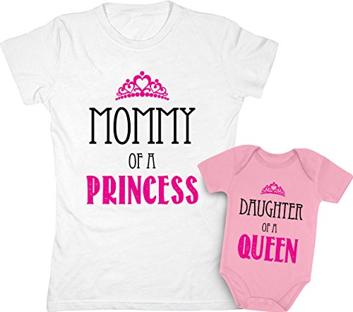 Mommy of a Princess & Daughter of a Queen Mother & Daughter Matching