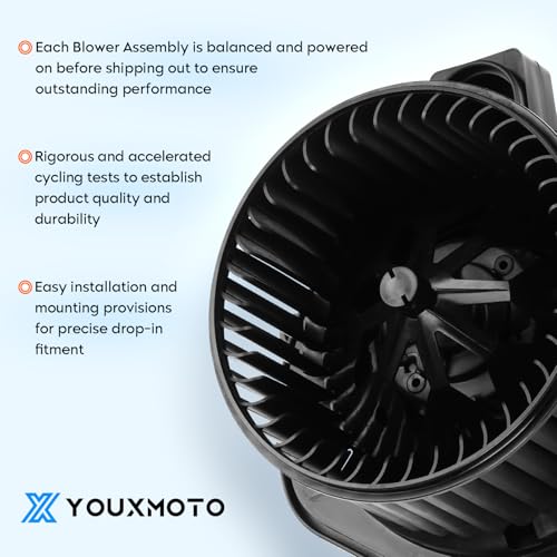 Image of 700255 Front HAVC Blower Motor with Fan Cage Fit for Jeep Liberty 2008-2012, for Dodge Nitro 2007-2011, Replaces for 68003996AA 68038826AB