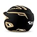 Boombah DEFCON Batting Helmet Sleek Profile Black/Vegas Gold - Size Senior 7