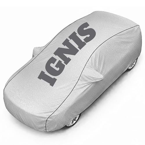 Image of Superior Grade Quality Ignis Cover (All Variants) Car Body Cover - 100% Waterproof Custom Fit with Mirror Pockets | Triple-Stitched Elastic Design, Heat Reflective, Anti-Dust, All-Weather