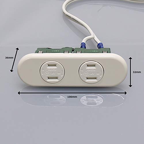 Amazon.co.jp: テクノパーツ 家具用コンセント(什器用) 2口