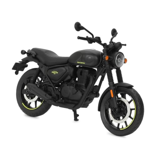 Image of Royal Enfield Hunter 350 Scale Model | 1:12 Diecast Metal & Plastic | Working Suspension&Side Stand | Steerable Handlebars | Free-Rolling Wheels| Authentic Mirrors|Collectors Essential Graphite Grey