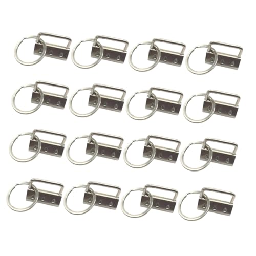 COHEALI 50 Pièces Fermoir Métal pour Sangle de Tissu Accessoire Robuste pour Trousseau de Clés Sac à Main et Bagages Finition Résistante Corrosion pour Création DIY