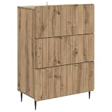 KBHRENP Cassettiera 66 x 34,5 x 92 cm, legno di ingegneria, rovere Artisan