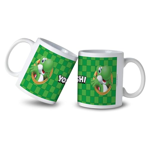 Taza de cerámica Multicolor 11oz para café y té miniatura 1