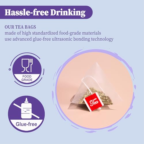 FullChea - Passion Flower Tea bags, 40 Teabags - Natural Passionflower Leaf Herbal Tea for Relaxation - Te De Pasiflora - Non-GMO - Caffeine-free - Support Better Sleep