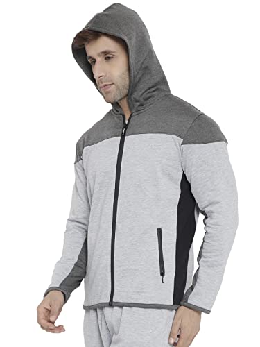 Image of CHKOKKO Men Winter Sports Gym Track Zipper Stylish Jacket Maroon 3XL
