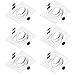 Produktbild SEBSON Einbaustrahler eckig schwenkbar 6er Pack, Alu weiß Einbaurahmen Lochdurchmesser 82mm, Decken Spot inkl. GU10 Fassung für LED/Halogen
