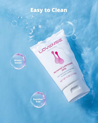 Image of LOVENSE Personal Lubricant Jelly, Privacy Water-Based Lube Long Lasting Lubrication for Men, Women and Couples 4 Oz (Pack of 1)