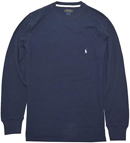 Polo Ralph Lauren Mens Long Sleeve Crew Neck Thermal-Royal Blue-Small
