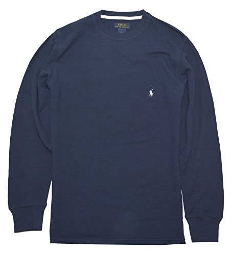 Polo Ralph Lauren Mens Long Sleeve Crew Neck Thermal-Royal Blue