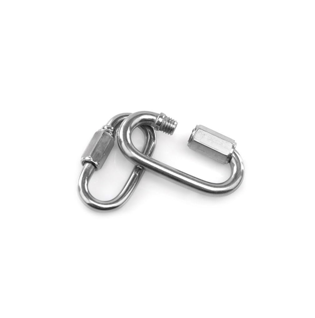 15 Stück 7.6 cm Silber Schraubkarabiner, Kettenverbinder & Schwerlast 15 Stück 7.6 cm Silber Schraubkarabiner, Kettenverbinder & Schwerlast