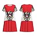 errtavt Austrian Coat of Arms Eagle Flag Women's Dress A Line Knee Length Dresses with Pockets Summer Short Sleeve Shirt for Beach Travel Office Large