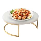 ASAKKURA Dekorativer Marmor Tortenständer 20cm mit Stabilem Stand für Kuchen Präsentation und Food Fotografie Servierteller für Partys und Hochzeiten