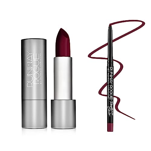 Runway Rogue ‘1993’ Matte Midnight Merlot 90s Vibe Lipstick Bundl...