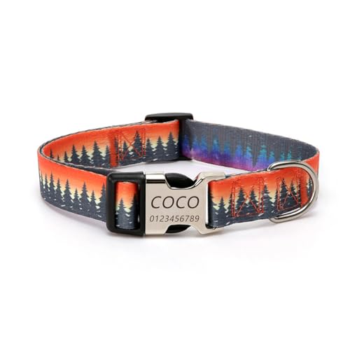 Collar de Perro Personalizado - Collares para Mascotas Personalizados con Nombre y número de...