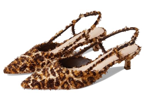 Loeffler Randall Women's Tyson Smocked Sling Back Kitten Heel Pump