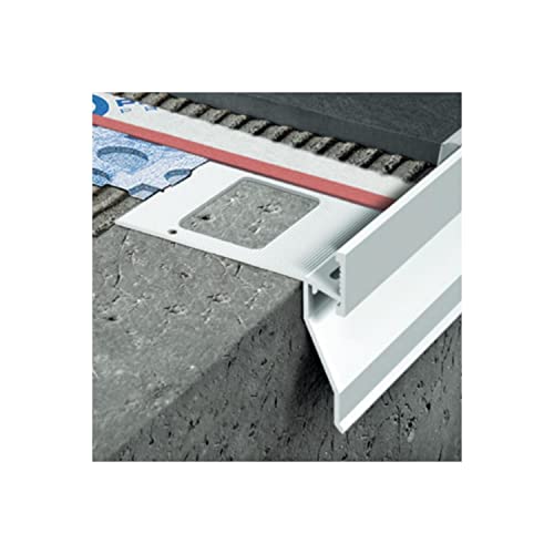 Profilo in alluminio verniciato per balconi 12,5mmx270cm Proterrace Drain FDP Progress Profiles-CORTEN GOFFRATO