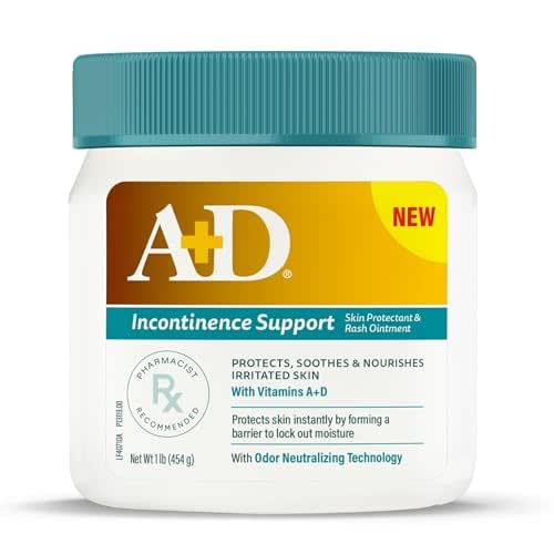 A+D Incontinence Support Skin Protectant & Rash Ointment – Treats