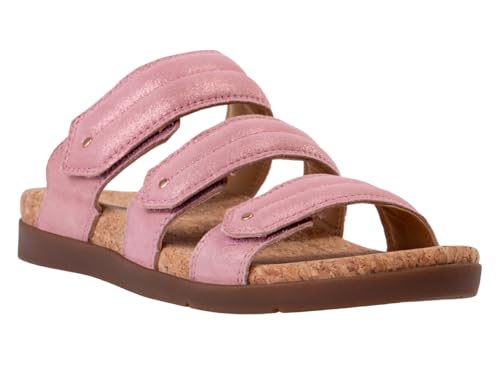 REVITALIGN Women's Oasis Slide, Pink, 9 Wide