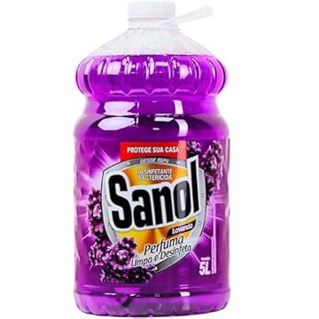 Sanol Desinfetante Líquido Para Uso Geral Lavanda 5 Litros Roxo