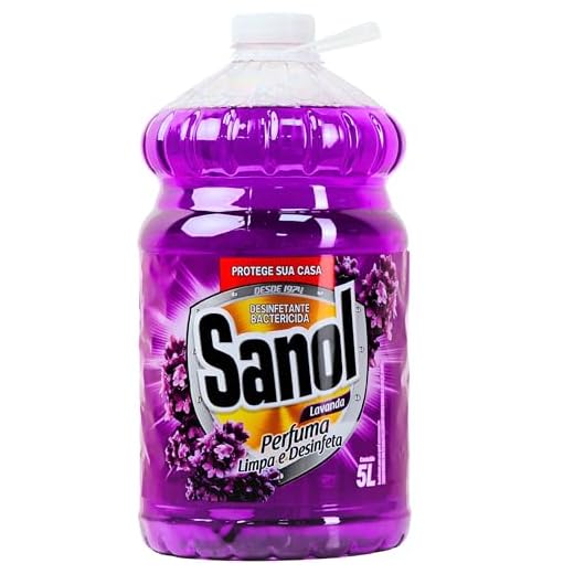 Desinfetante Líquido para uso Geral, Lavanda, Sanol, 5 Litros, Roxo