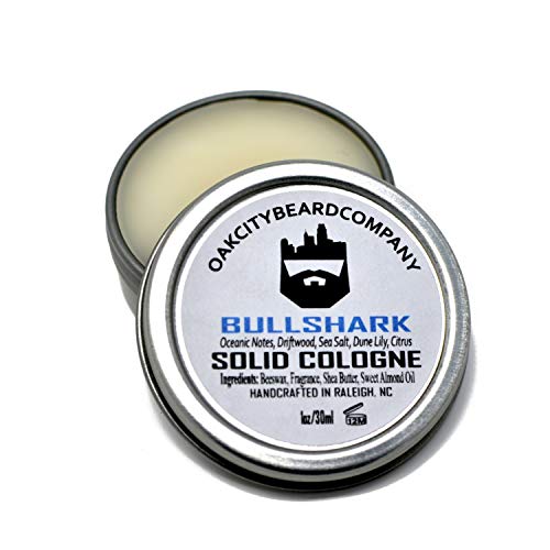 OakCityBeardCo. - Bull Shark - Men's Solid Cologne - 1oz - Spring