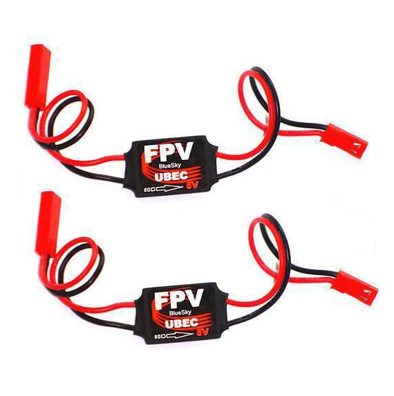 WANGCL 2PCS 3A 5V Step Down UBEC Module Servo Power Switch for RC Quadcopter Airplane FPV Graphic Transmission Camera Gimbal Flight Control
