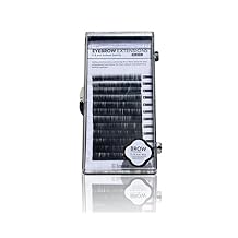 Eyebrow Extensions Kit with 1 x Trays of Mink Eyebrows In Black, on Mixed Length Trays 5-8 Mm Mix by Kc Republic