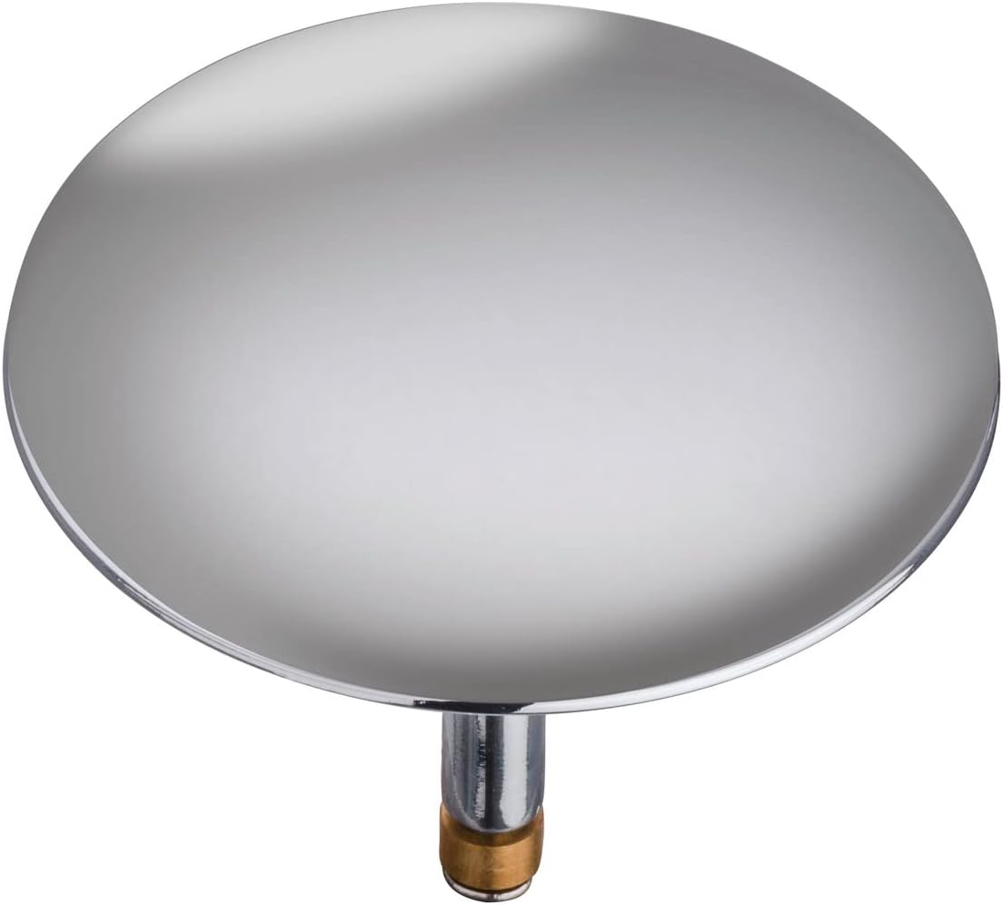 Kleine Wolke WENKO 21849100 Bathtub Drain Plug Pluggy庐 Chrome - fits All Conventional drains, Brass, 7.5 x 6 x 7.5 cm