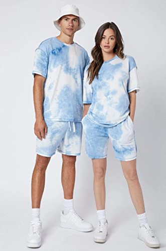 Image of DHRUVI TRENDZ Unisex Co Ord Set | Trendy Night Dress | T Shirt and Short Set Combo Lounge | Stylish Summer Travel Wear | Matching Two-Piece for Vacation