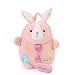 Me Too Girls Backpacks Toddler Backpack for Girls Bookbags Plush Bunny kindergarten kids Toys Pink Backpack 11 Inches with Traction Rope