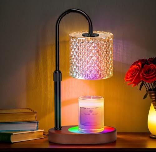 Candle Warmer Lamp with 8 Colors LED Changing and