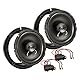 tomzz Audio 4057-001 TA16.5-Pro Lautsprecher Einbau-Set kompatibel mit VW Golf 4 IV Passat 3BG Polo 9N New Beetle 165mm Koaxial System