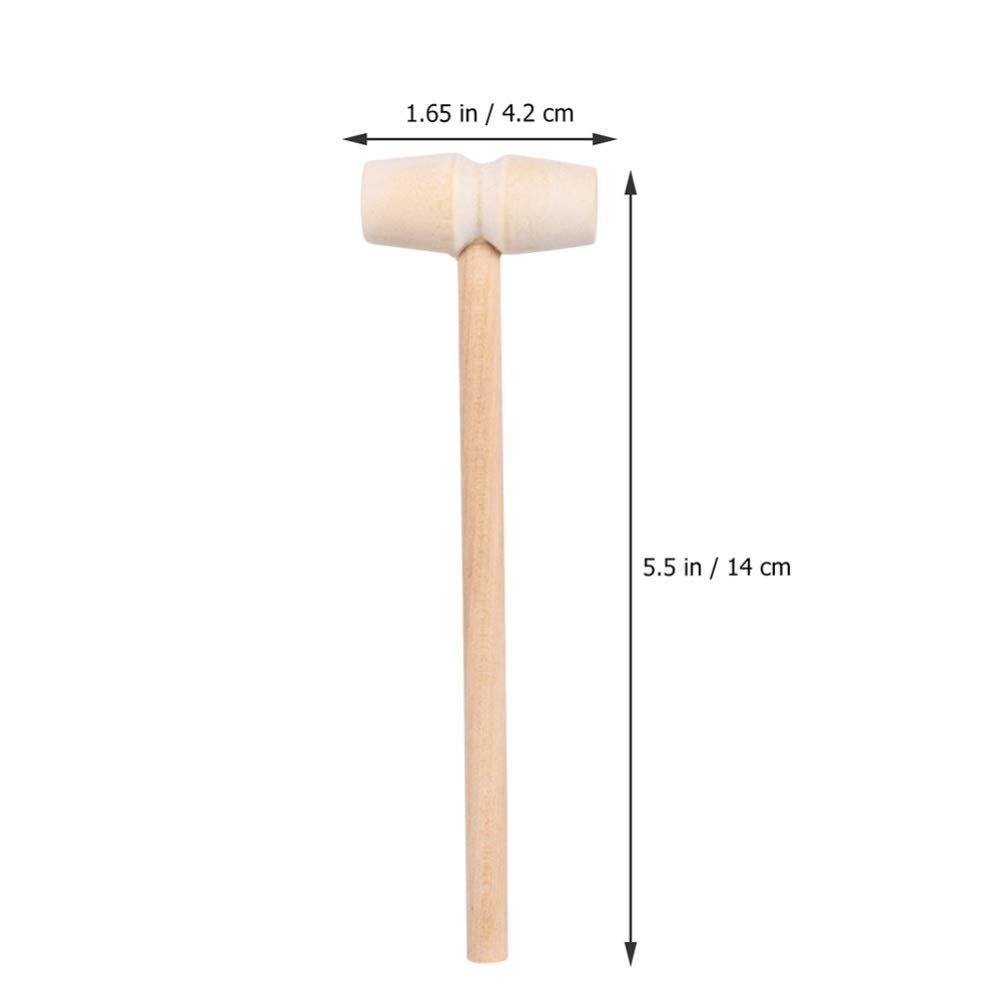 Tomaibaby 40 Piezas Martillo De Madera Martillo De Juguete Mini Martillos De Madera Mazos De Madera Ligeros Langosta De Madera Pequeños Martillos De Madera Squiz Juguetes El Banco Niño Fresa