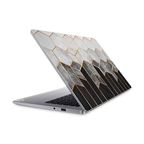 Autocollant vinyle peau pour Mi Notebook 14 2020 habillage ordinateur motif hexagones charbon